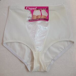 Cupid Firm Control Shaping Brief Panty Size 2XL White